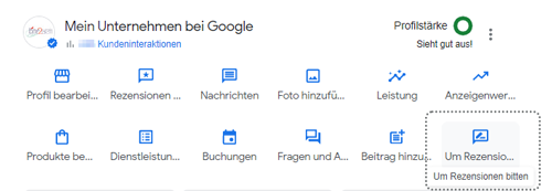 Google Unternehmensprofil ausgefüllt